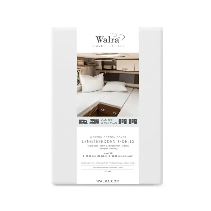 Molton matrasbeschermer 3-delig