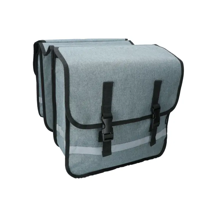 Spatwaterdichte Dubbele Fietstas 36L Reflecterend