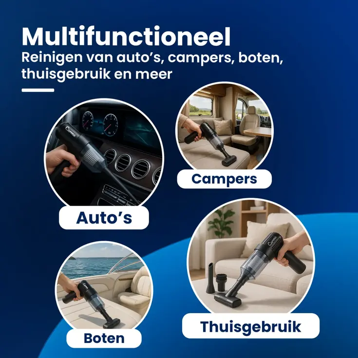 2-in-1 Auto Stofzuiger - Opvouwbaar