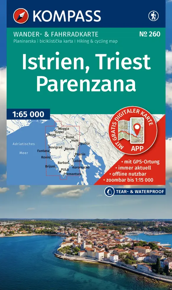 Wandelkaart WK238 Istrië - Triëst