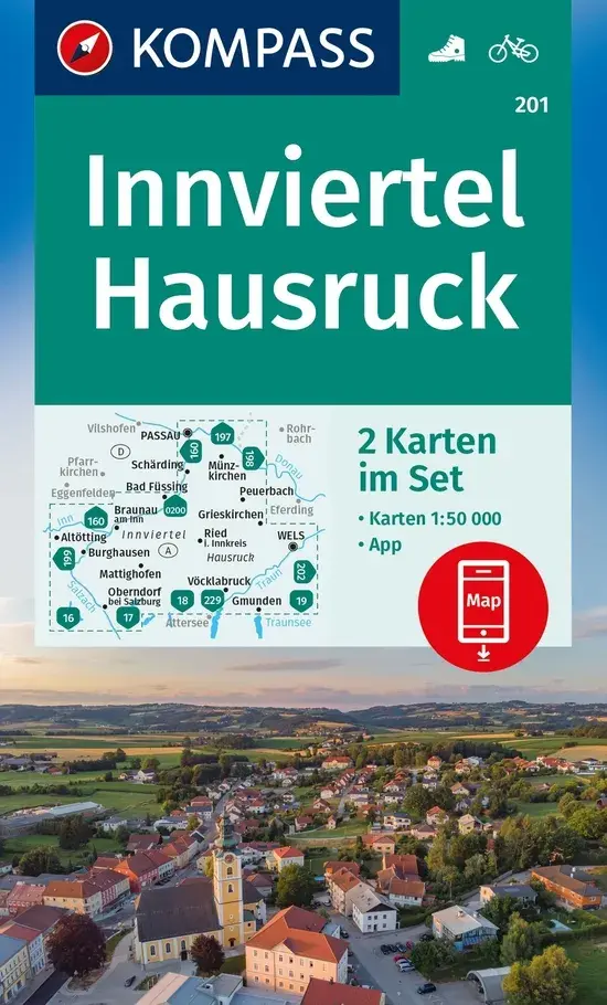 Wandelkaart WK201 Innviertel Hausruck