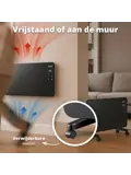 Slimme Paneelverwarmer -2000W - Zwart