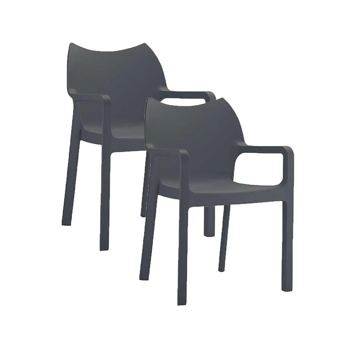 Garden Impressions Diva 2 st Tuinstoel   Gray main product image