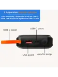 XL All-in-1 Powerbank 20.000 mAh met Kabels