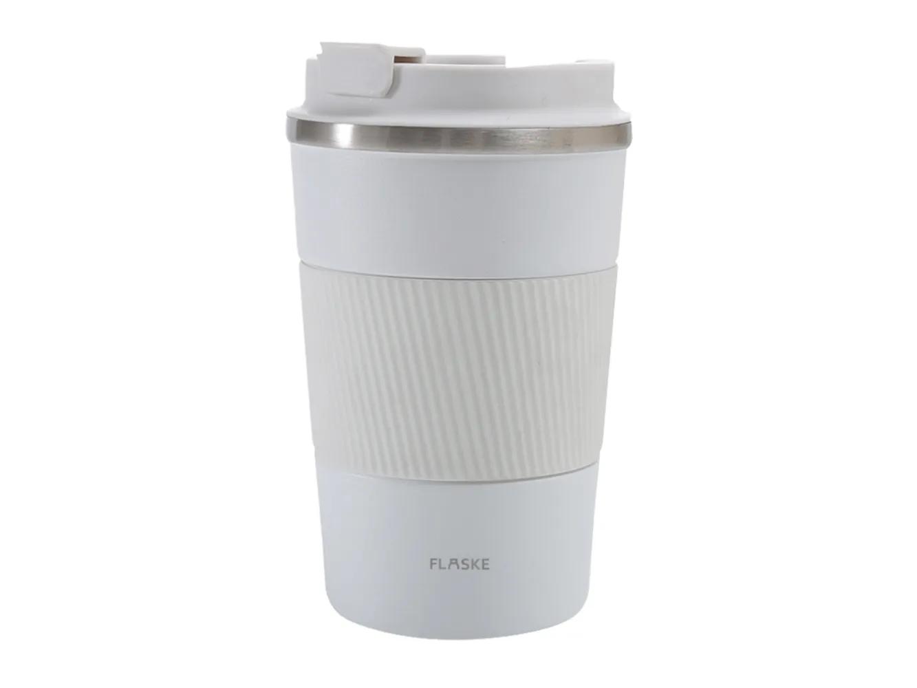 Flaske  380ML RVS Koffiebeker to Go  Wit