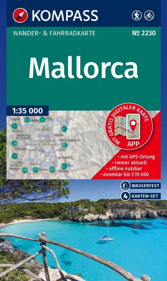 Kompass Wandelkaart WK2230 Mallorca