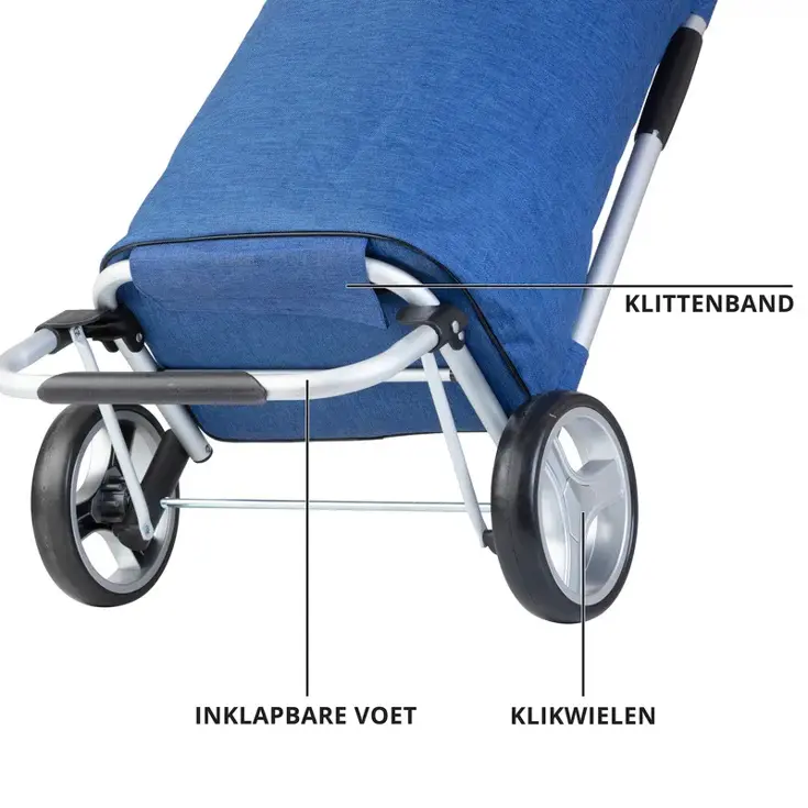 Foldable Boodschappenwagen 45 liter