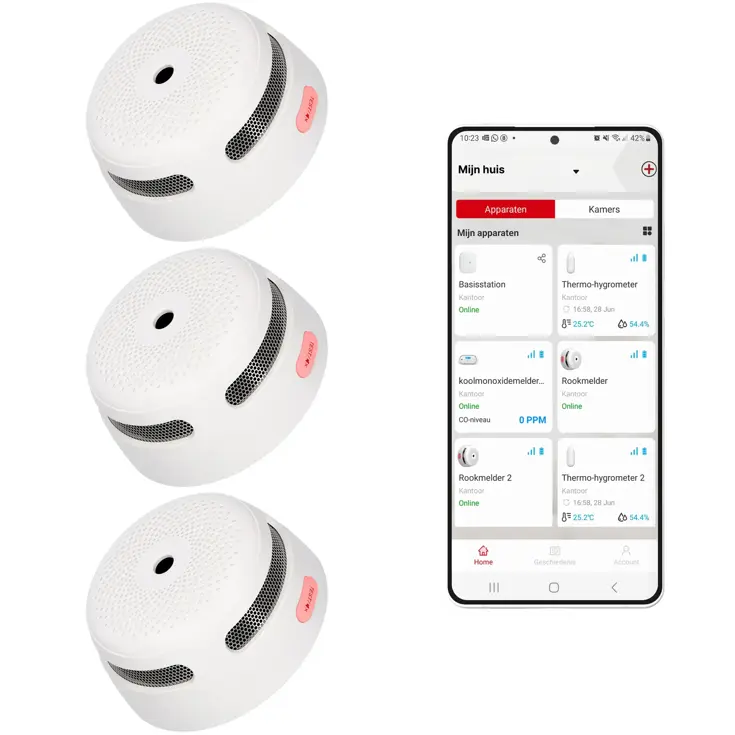 XS01-WX Slimme rookmelder 3-pack