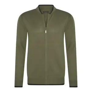 Heren Full Zip Cardigan Cappuccino Italia