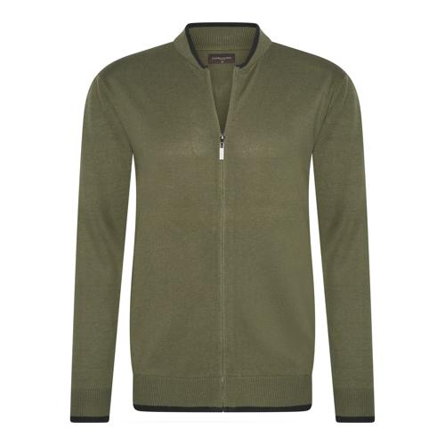 Heren Full Zip Cardigan Cappuccino Italia