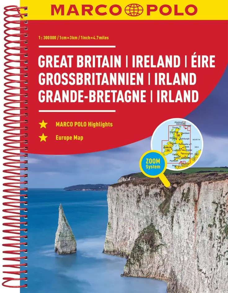 Wegenatlas Groot-Brittannië Ierland