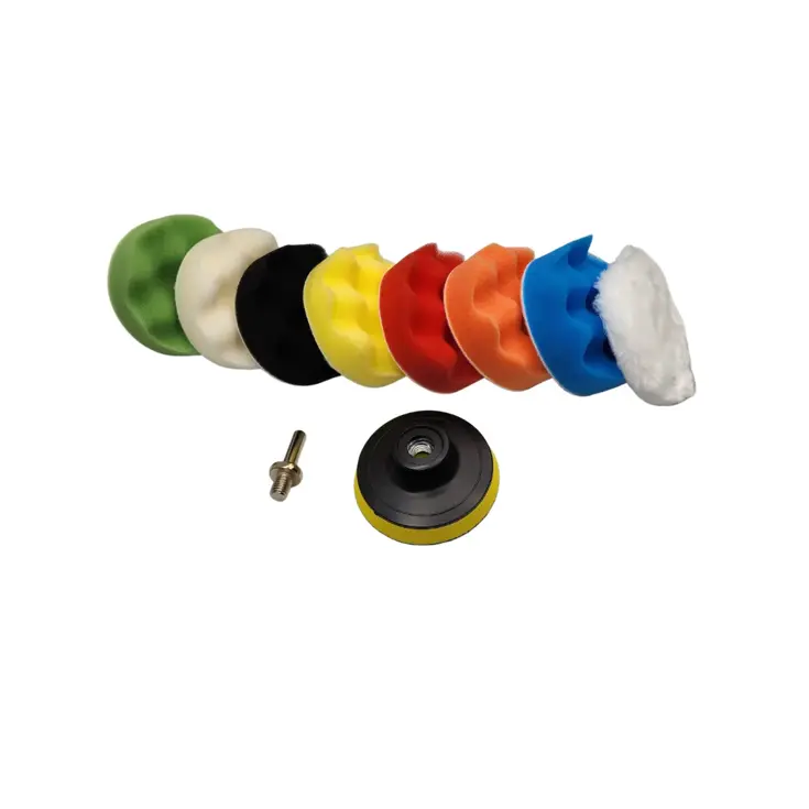 Polijst set 10 delig 80mm polijstschijven