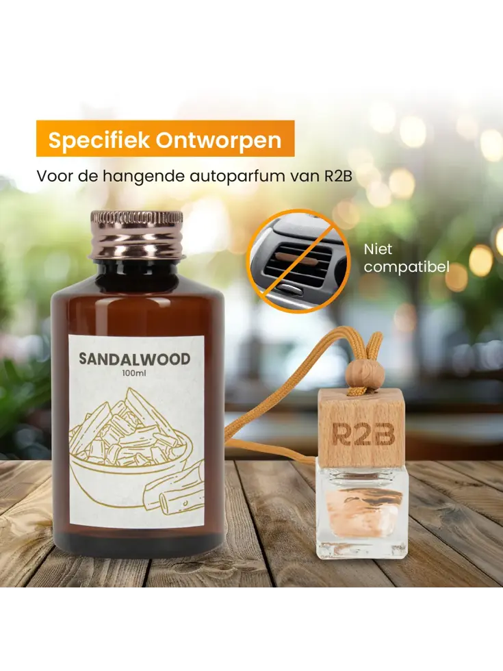 Autoparfum Navulling 'Sandalwood' - 100ml