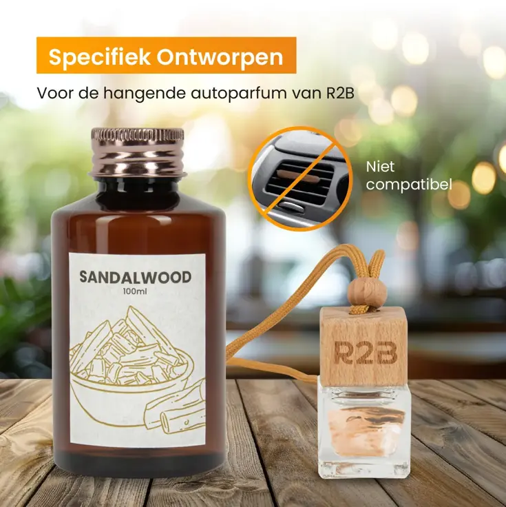 Autoparfum Navulling 'Sandalwood' - 100ml