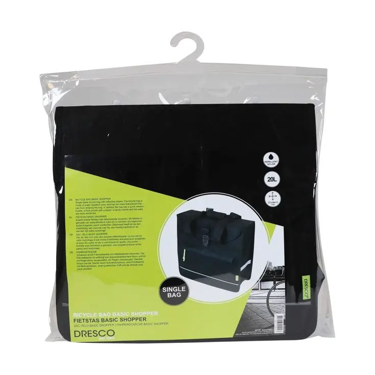 Dresco Enkele Fietstas Basic Shopper 20 Liter