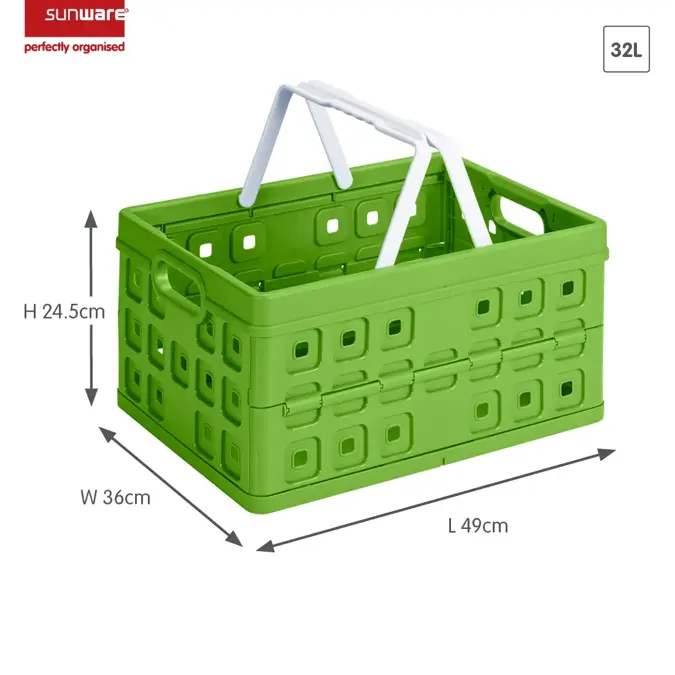 Square - Vouwkrat met handgreep - 32L - 2-dlg