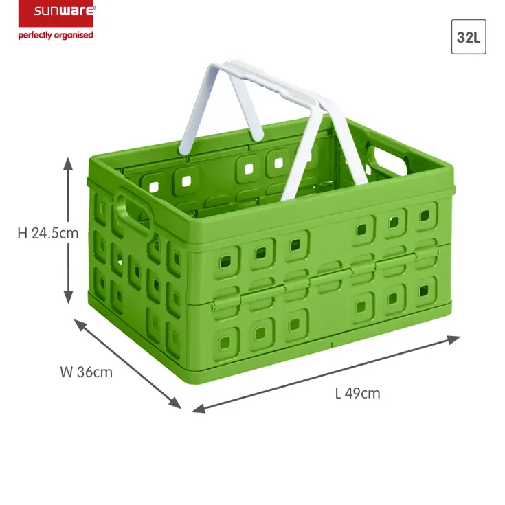 Square - Vouwkrat met handgreep - 32L - 2-dlg