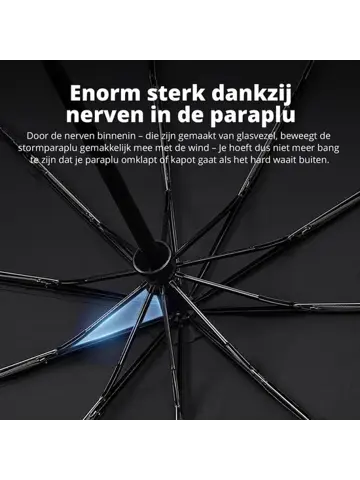 Stormparaplu - Uitschuifbaar - Inclusief hoes