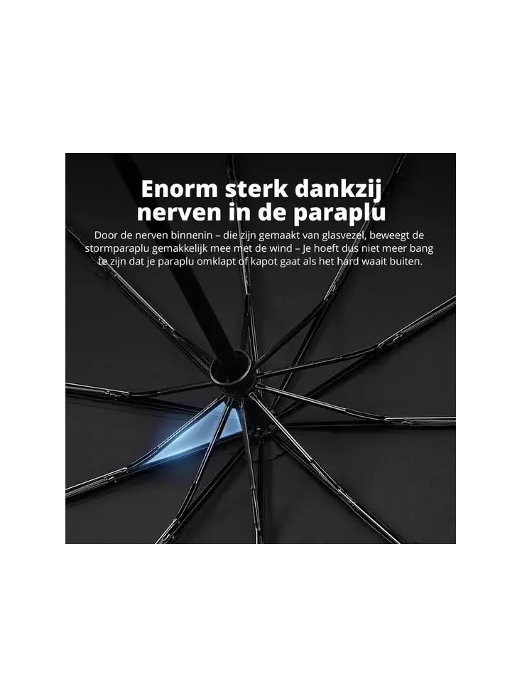 Stormparaplu - Uitschuifbaar - Inclusief hoes