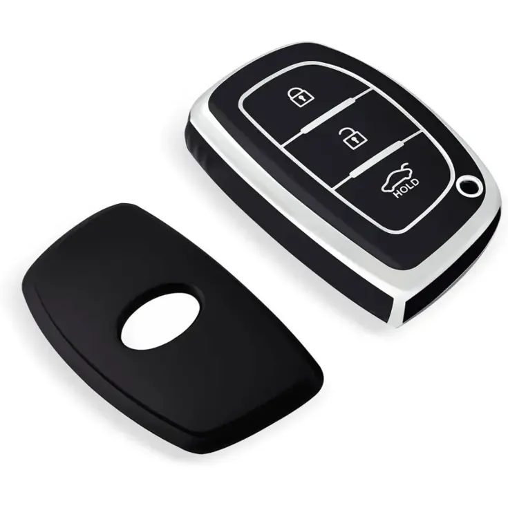 TPU Sleutelhoesje voor Hyundai zwart A3A