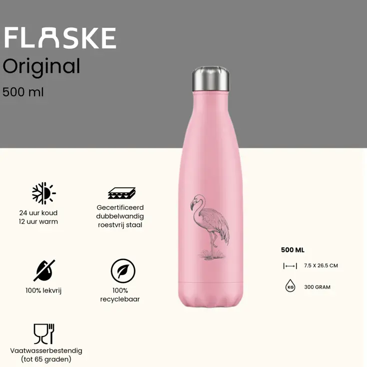 Drinkfles RVS 500 ml