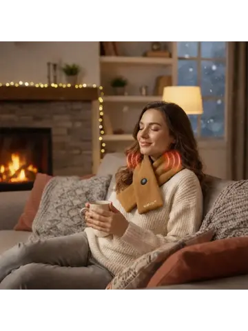 Oplaadbare verwarmende shawl - drie standen