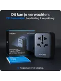 Travel Y612 - Wereldstekker - 170+ landen 12W