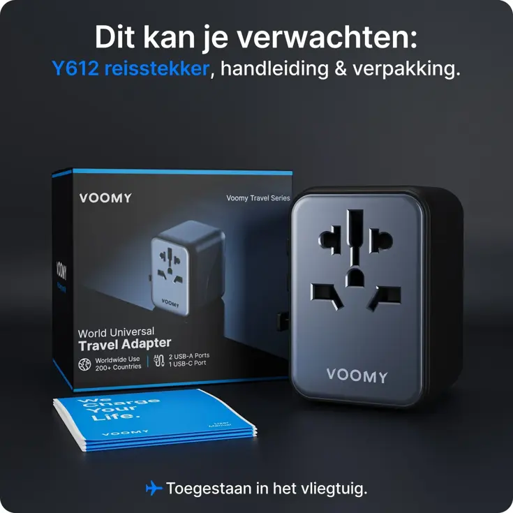 Travel Y612 - Wereldstekker - 170+ landen 12W