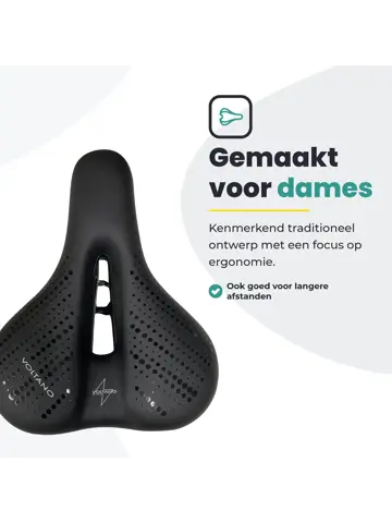 Voltano Dames Fietszadel Uitsparing
