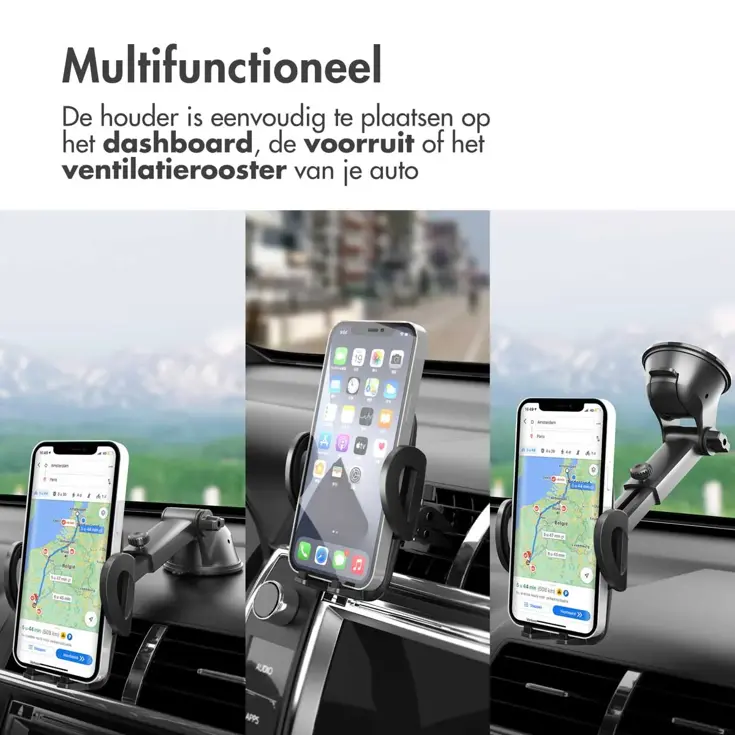 Telefoonhouder Auto - Dashboard / Raam / Vent