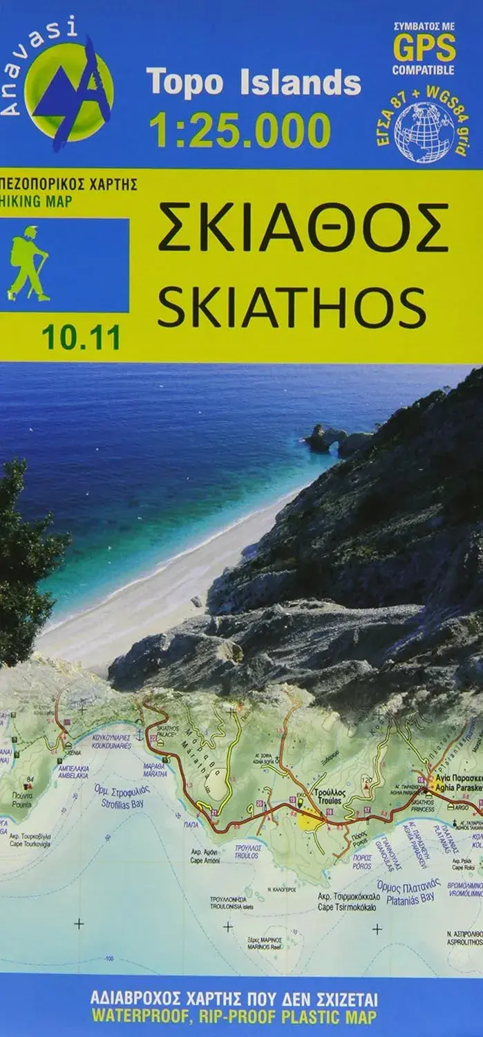 Wandelkaart 10.11 Skiathos