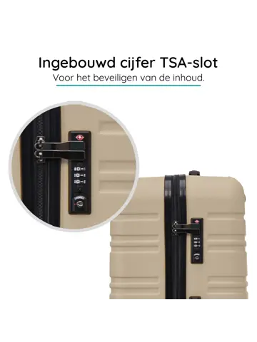 Reiskoffer S ABS 39L met TSA-slot en 360° wielen