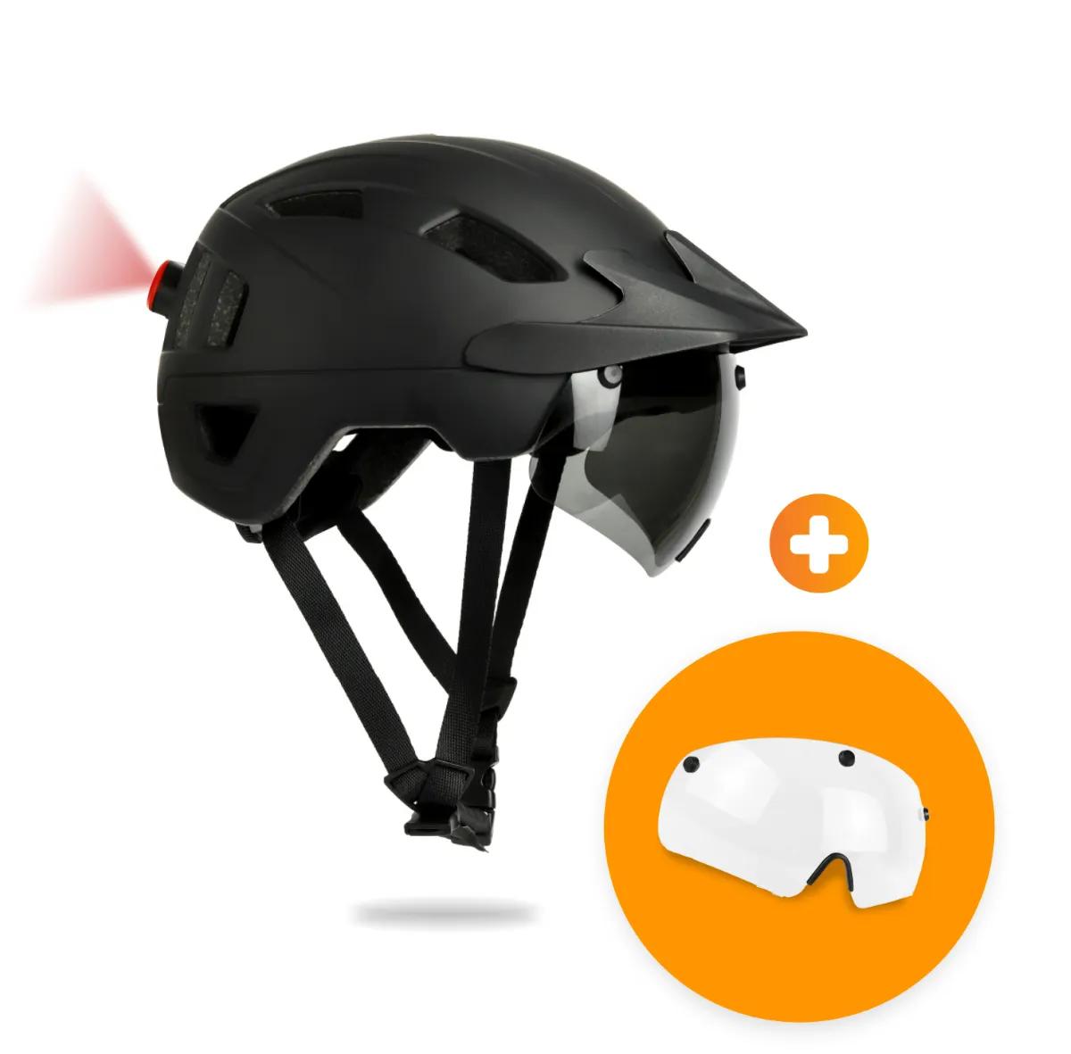 R2B  Speed Pedelec Helm + Transparant Vizier  Zwart main product image