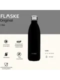 FLASKE 1 liter  RVS Drinkfles