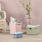 Sigma home - Opbergbox - 25L roze - 4-delig