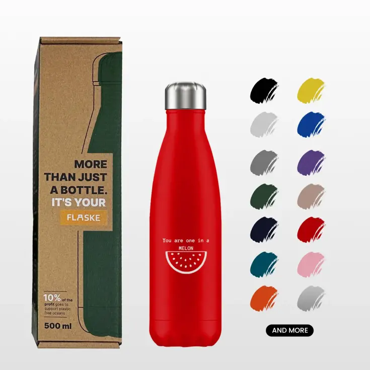 FLASKE 500 ml RVS Drinkfles