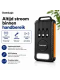 Solar Powerbank Zwart 10.000 mah