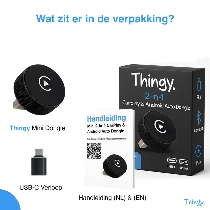 2-in-1 CarPlay & Android Auto Dongle