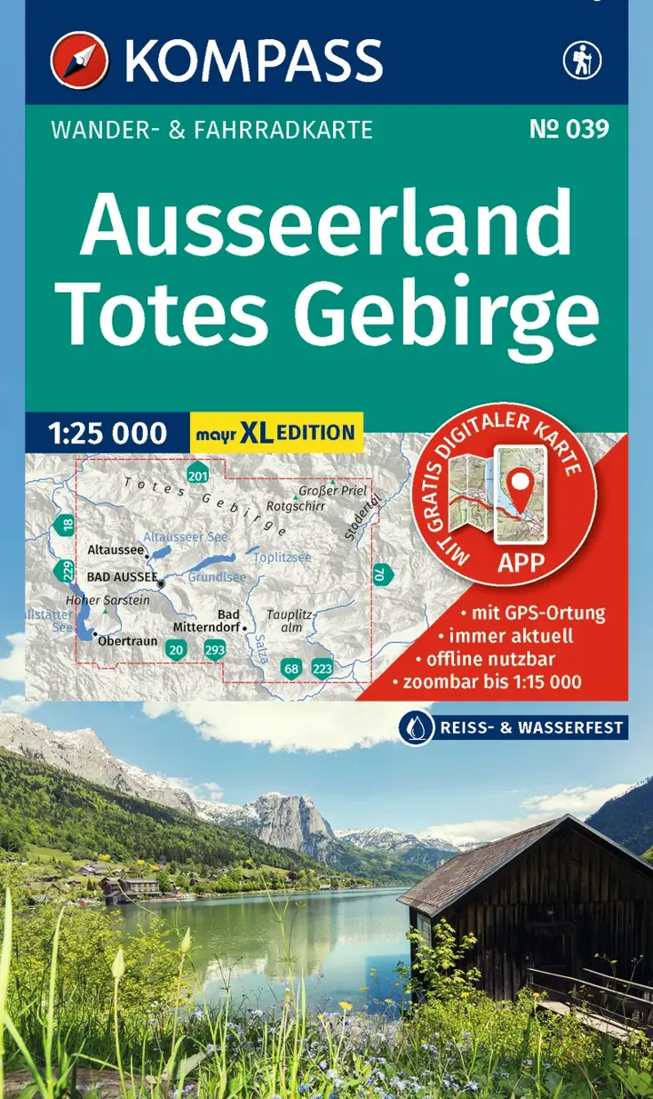 Wandelkaart WK039 Ausseerland Totes Gebirge