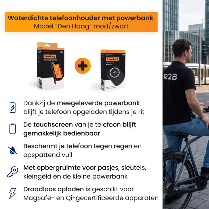 Telefoonhouder Fiets Den Haag & Powerbank