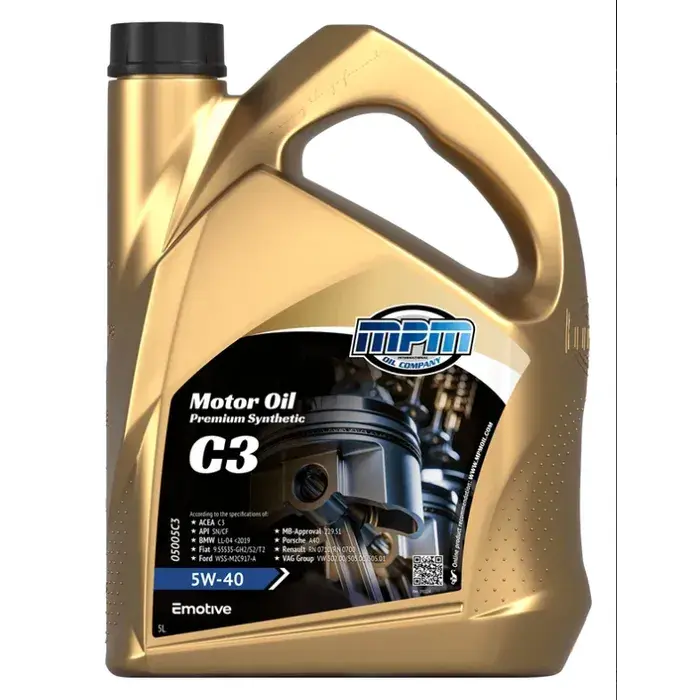 Motorolie 5w40 c3 premium synthetic | 5 liter