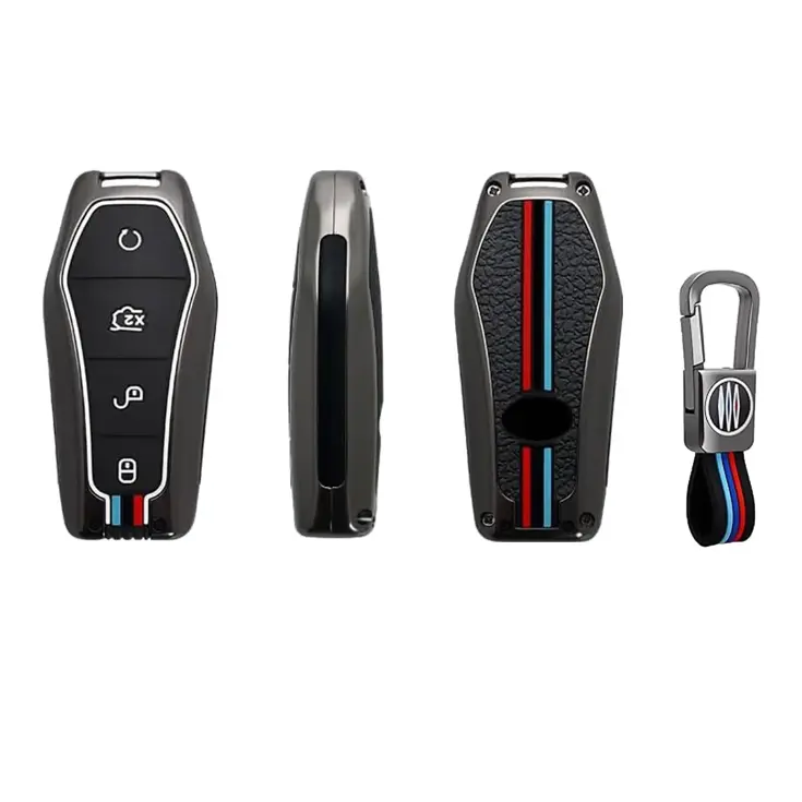 Metalen Sleutelhoesje voor BYD grijs F4