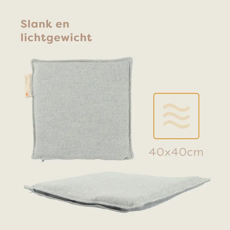 Warmtezitkussen 40x40cm