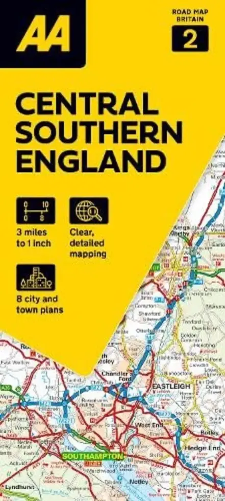 Wegenkaart 2 Central Southern England