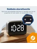 FM Klokradio Bluetooth Dual Alarm