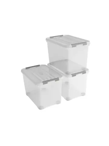 Curver Handy+ Opbergbox - 65L - 3 stuks