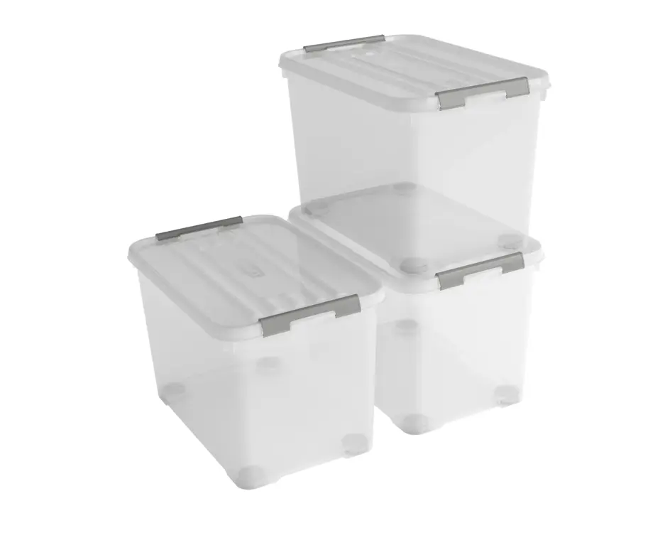 Curver Handy+ Opbergbox - 65L - 3 stuks