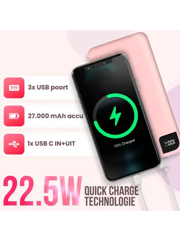 Powerbank 27.000mAh