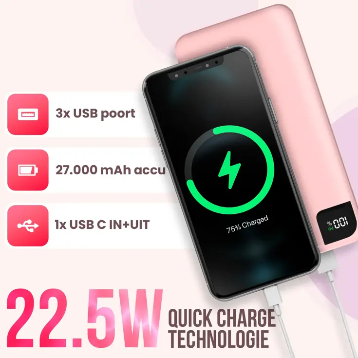 Powerbank 27.000mAh