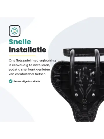 Voltano Fietszadel met Rugleuning